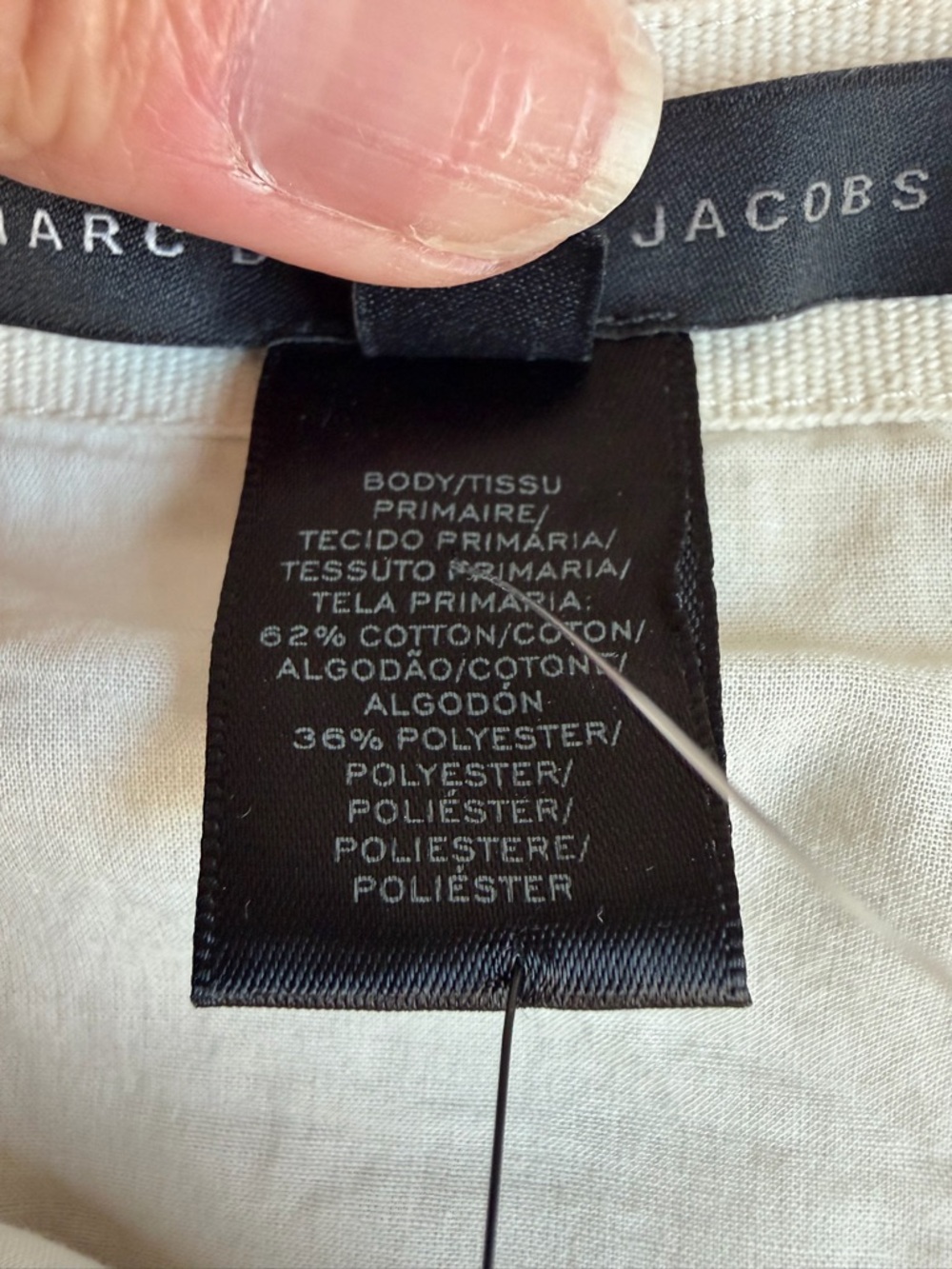 Marc by Marc Jacobs NWT Fold Front Mini Skirt Size 4 Talc $478 Retail - Picture 13 of 15